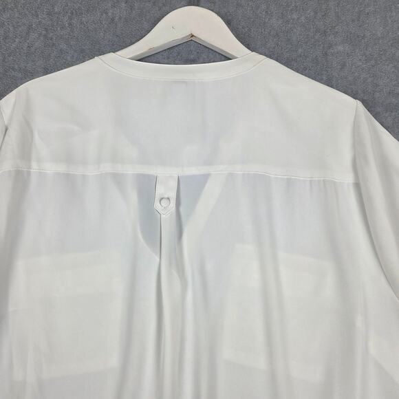 NWT Torrid Blouse Size 3X (22-24) Harper White Georgette Popover - Picture 8 of 15